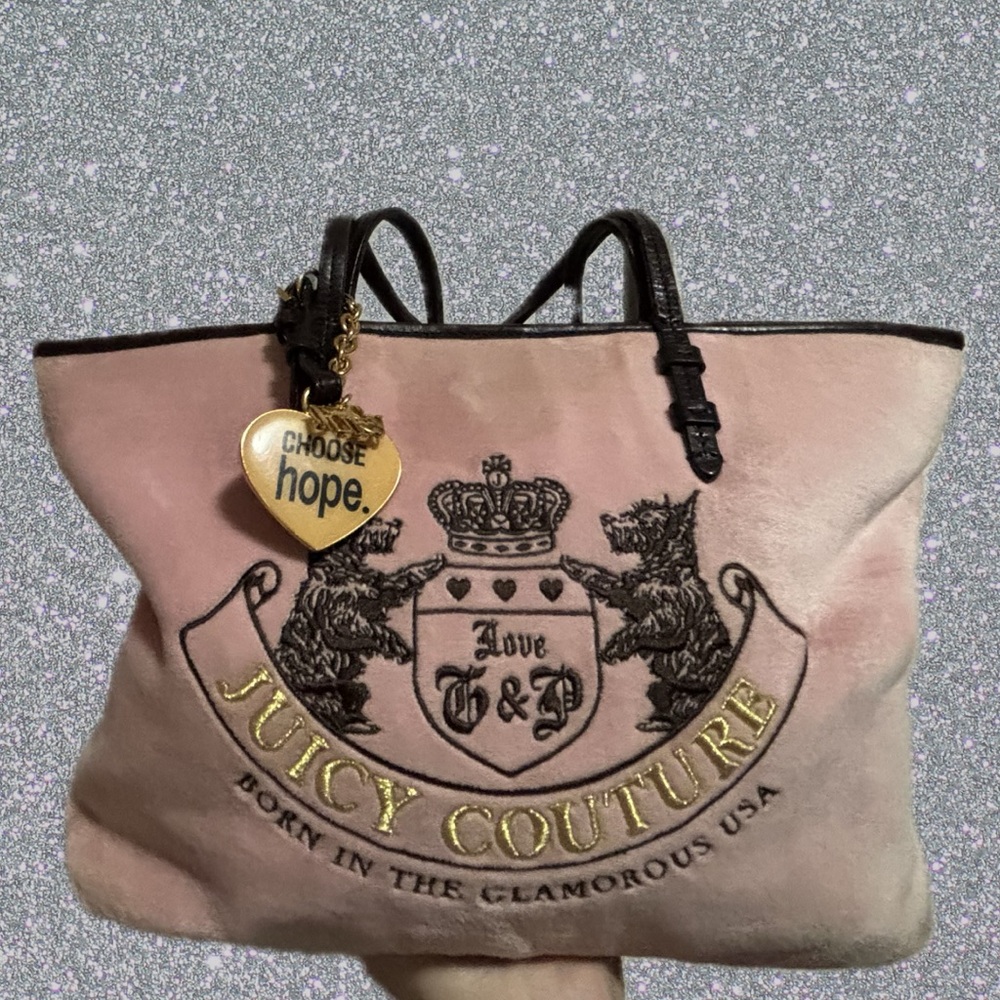 Ultra Rare Juicy Couture Vintage “Choose Hope” LE St. Jude’s Brown and Pink Tote